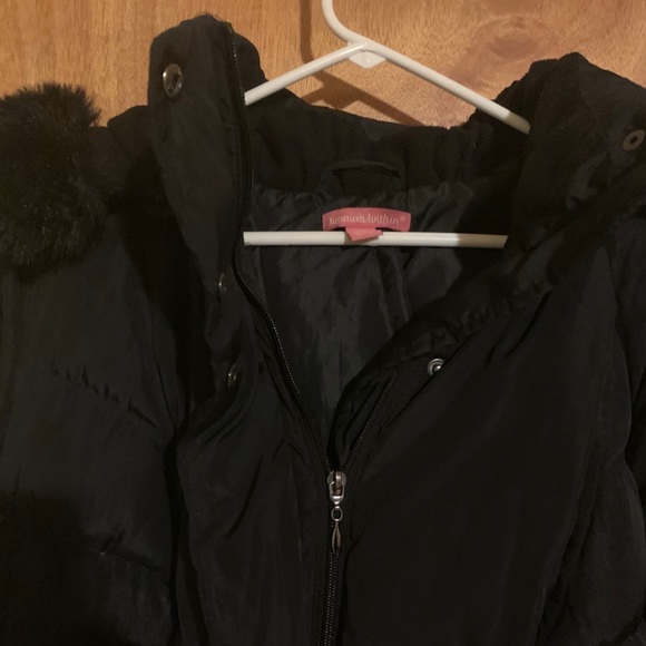 Black winter long puffer coat - Picture 8 of 13